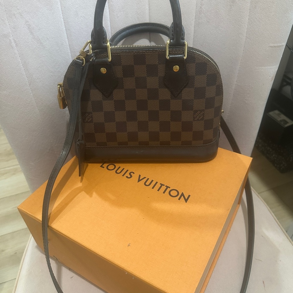 Louis Vuitton Brown Checkered Mini Bag